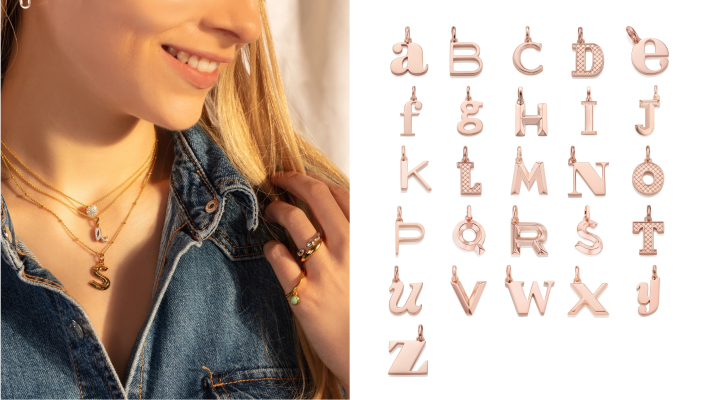 DIOR 英文字母耳環